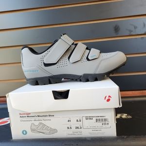Bontrager Adorn Women's mountain shoe 41 9.5 gray teal blue spin commute bike